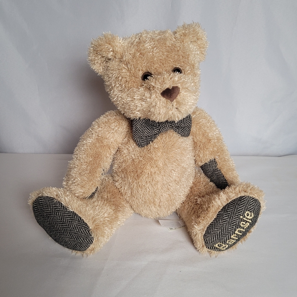 Barnes And Noble Barnsie Teddy Bear Plush Bowtie 10" 2015